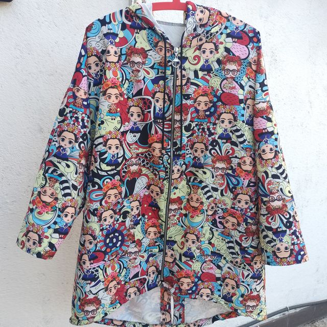 Chaqueta Estampada Mujer Dibujos