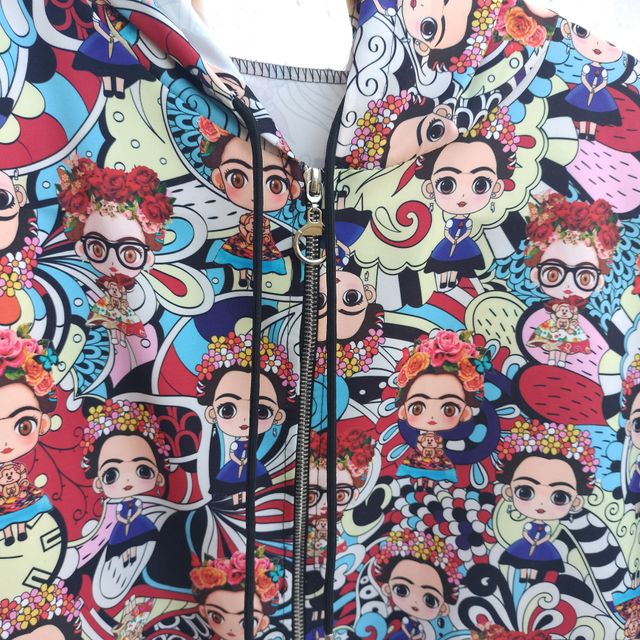 Chaqueta Estampada Mujer Dibujos