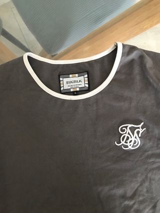 Camiseta SIK SILK Hombre Gris Talla XL