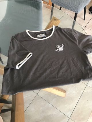 Camiseta SIK SILK Hombre Gris Talla XL