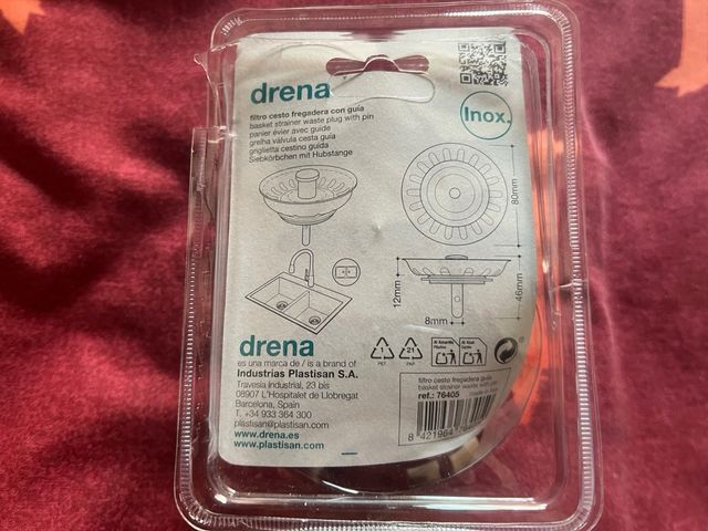 Filtro Cesto Fregadero con guia