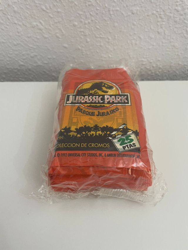 50 Sobres Cromos Jurassic Park Parque Jurasico