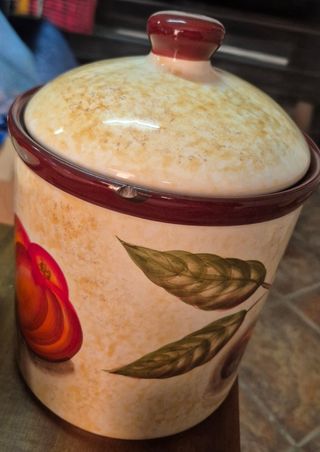 Set Barattoli Ceramica Decorati Frutta