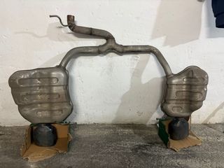 Silencioso trasero Seat León Cupra , colas cupra