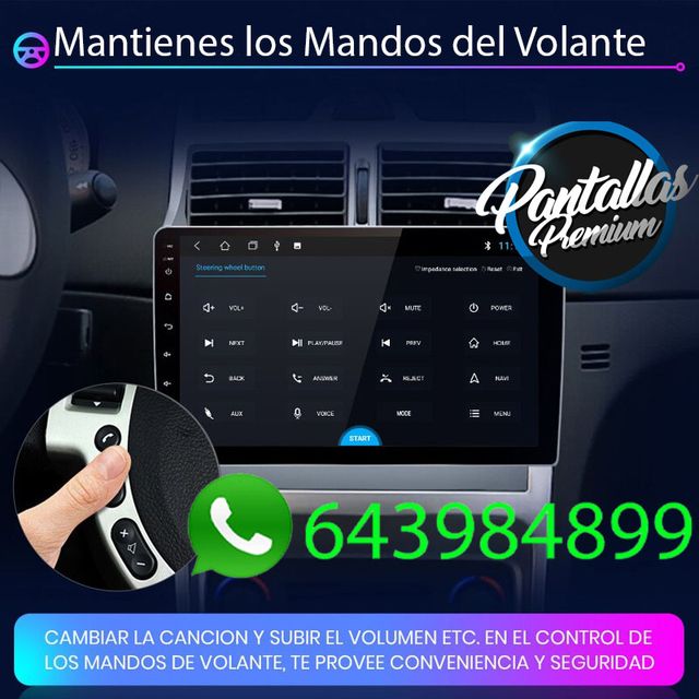 Radio pantalla CARPLAY GPS para Peugeot 307
