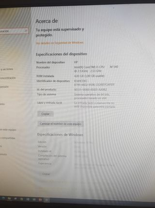 Portátil HP Elitebook 2540p + accesorios