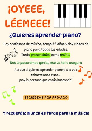 Clases de piano 