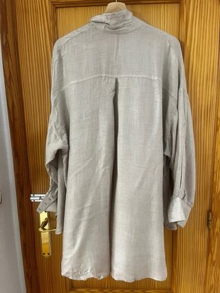 Camisa Beige Oversize stradivarius