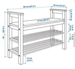 Zapatero Banco Ikea Blanco