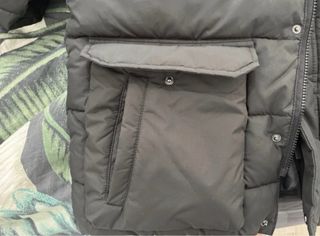 Chaqueta Puffer Negra Hombre