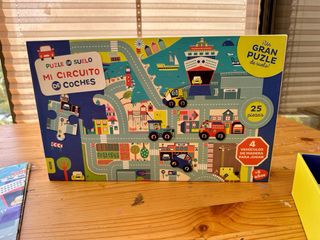Puzzle Circuito Ciudad Suelo Coches Madera