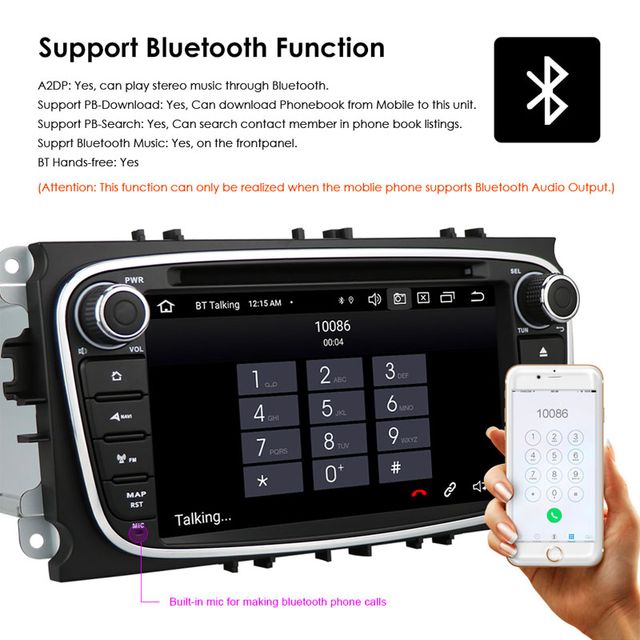 Radio Pantalla GPS para Ford FOCUS MONDEO TRANSIT