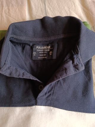 Polo Pull Bear de manga corta con bloques de color