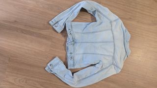 Chaqueta vaquera Stradivarius azul