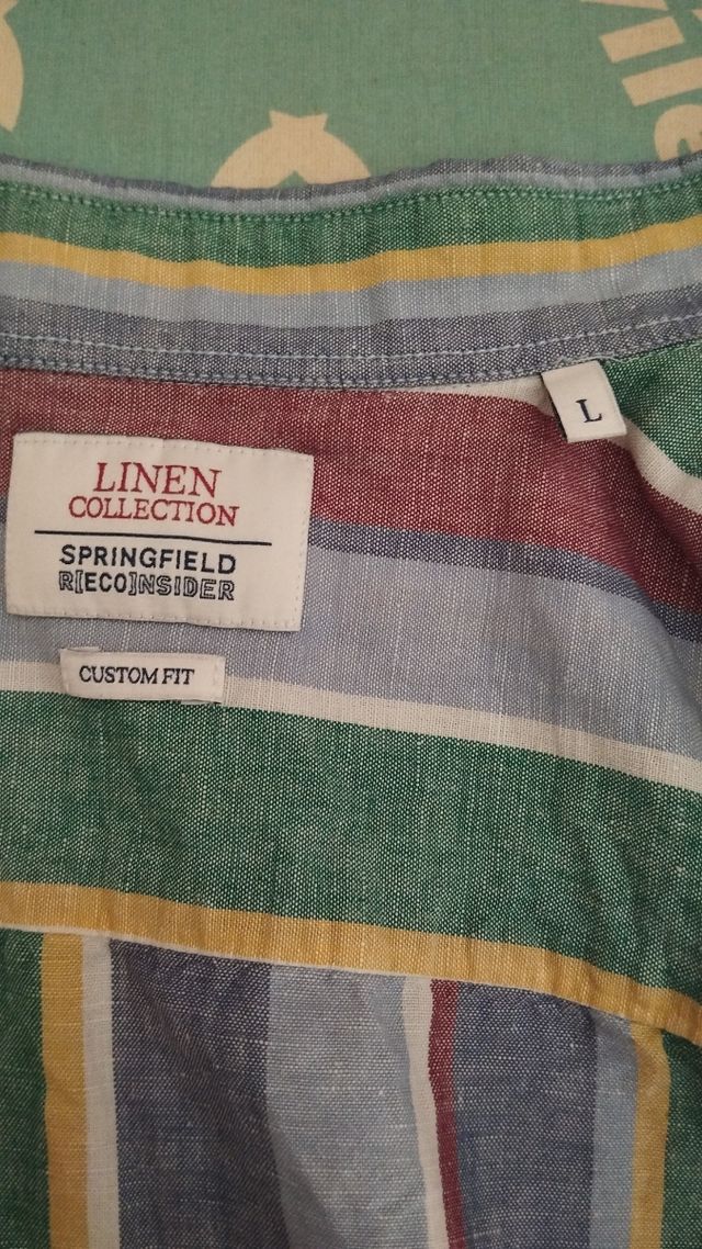 Camisa de rayas Springfield manga corta