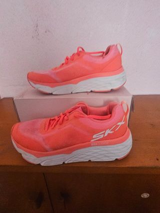 Deportivas Skechers Naranja y Rosa