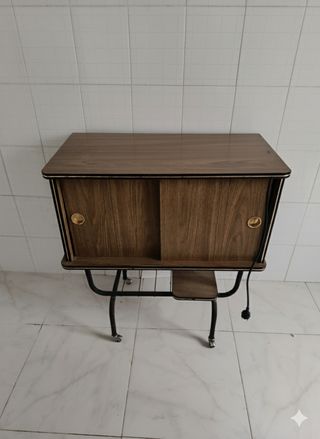 Mueble Bar Vintage Madera y Metal