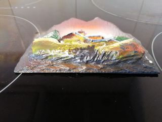 Cuadro Paisaje Montañoso Pizarra