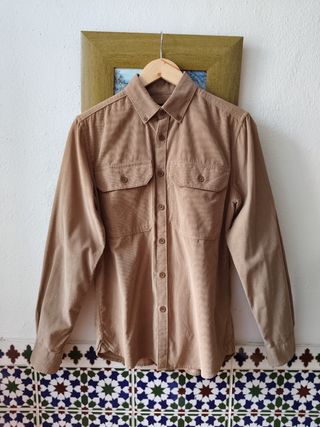 Camisa Springfield pana Talla S Beige