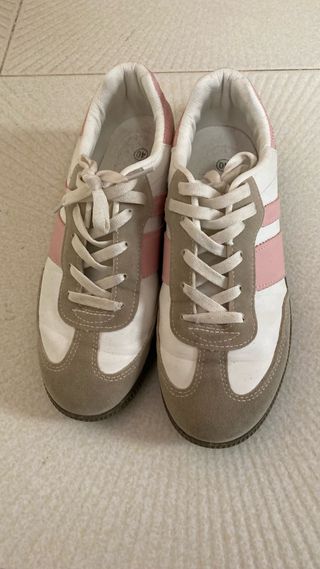 Zapatillas deportivas mujer Samba rosa y blanco 40