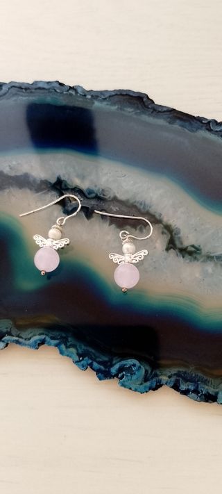 Pendientes plata alas angel