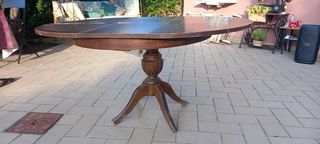 Mesa de comedor redonda extensible