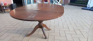 Mesa de comedor redonda extensible