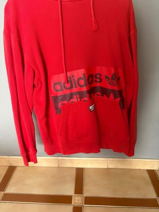 Sudadera Adidas Roja con Logo