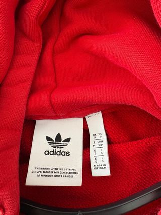 Sudadera Adidas Roja con Logo