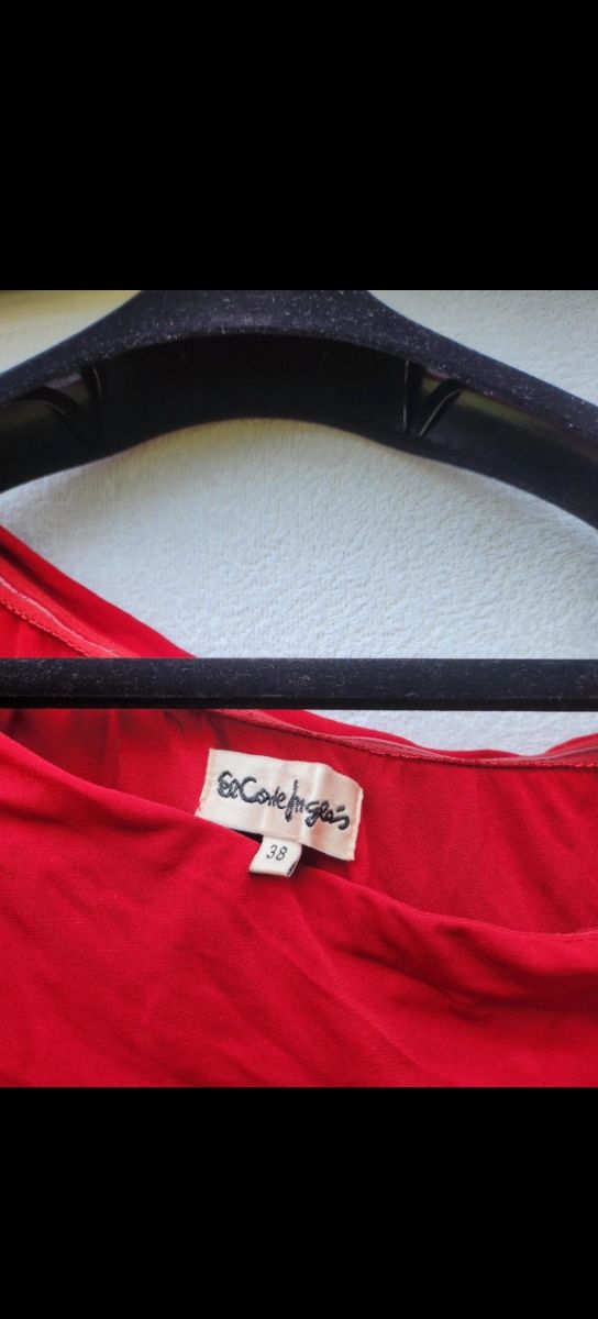 Vestido El Corte Inglés fiesta capa y corte latera