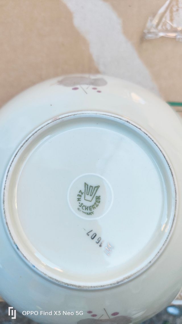 Ciotola e piattini porcellana Bavarese