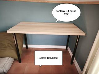 Escritorio Ikea Tablero + 4 Patas