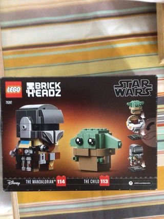 LEGO Star Wars BrickHeadz Mandalorian y Niño