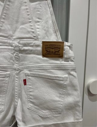 Peto vaquero Levi's blanco talla 10
