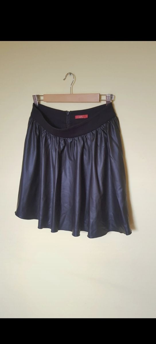 Minifalda EDC polipiel negra Talla S