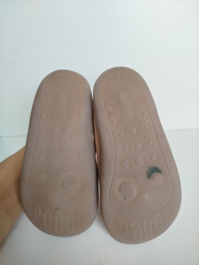 Botines barefoot piel rosa talla 28 