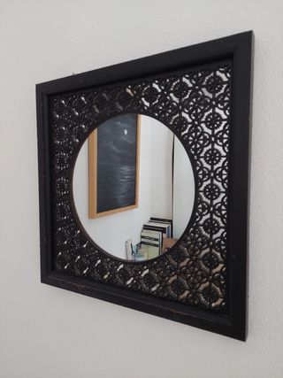 Espejo decorativo madera y cristal