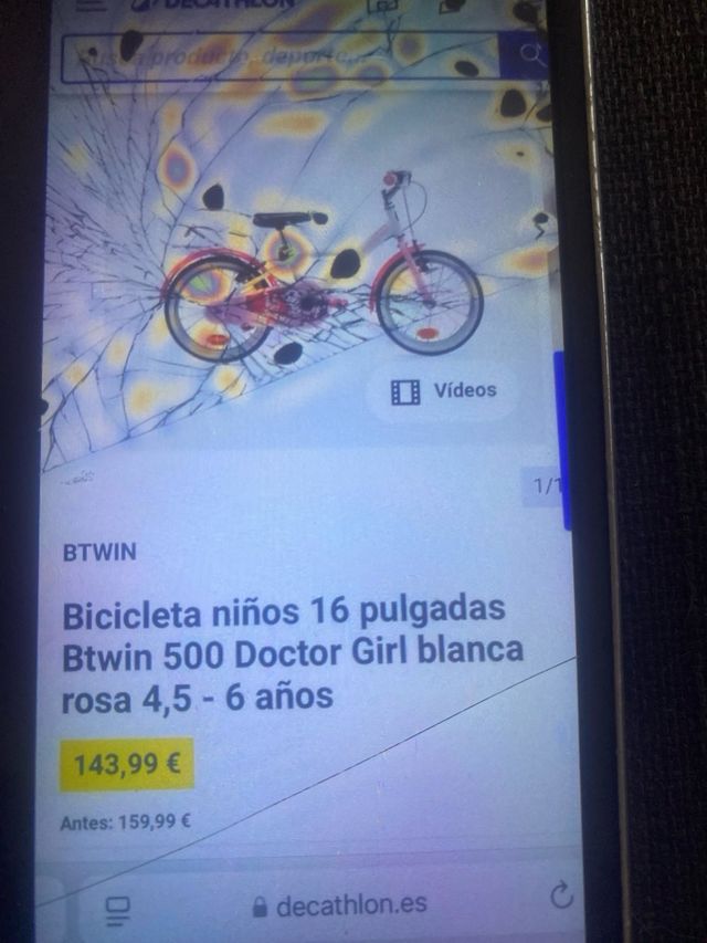 Bicicleta infantil doctor girl 500de 16 pulgadas 