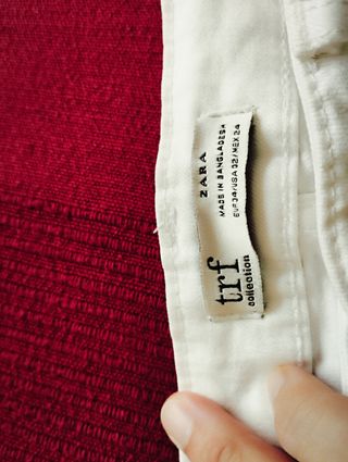 Pantalón Zara Trafalgar Blanco Talla 34