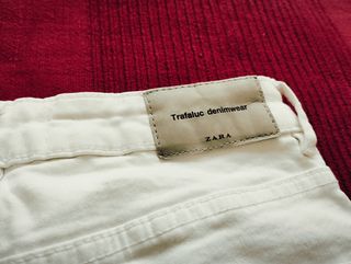 Pantalón Zara Trafalgar Blanco Talla 34