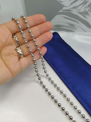 Collar de bolas de acero inoxidable