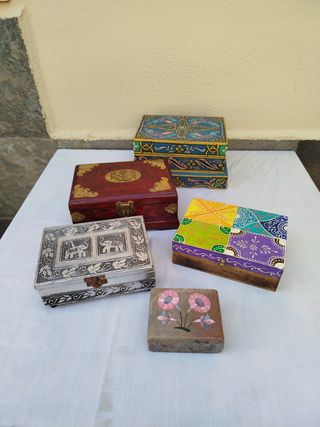 Lote de 5 Cajas Decorativas