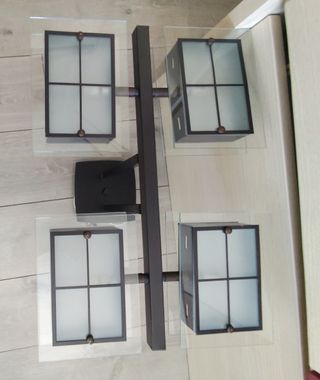Lámpara de techo moderna metal galvanizado 