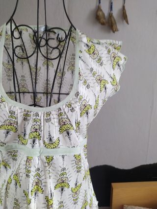 Top de algodón con estampado floral