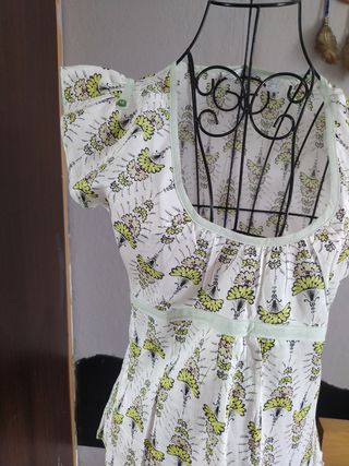 Top de algodón con estampado floral