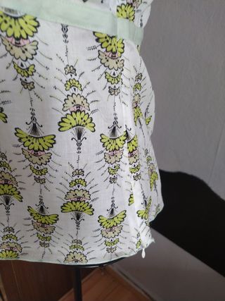 Top de algodón con estampado floral