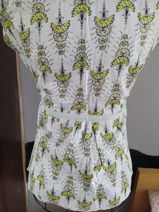 Top de algodón con estampado floral