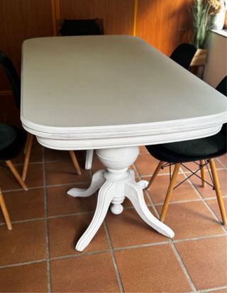 Mesa extensible blanca 180-300cm