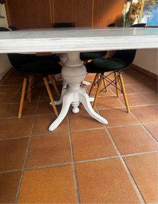 Mesa extensible blanca 180-300cm
