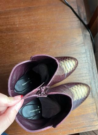 Botines Roberto Verino Piel Serpiente Talla 38